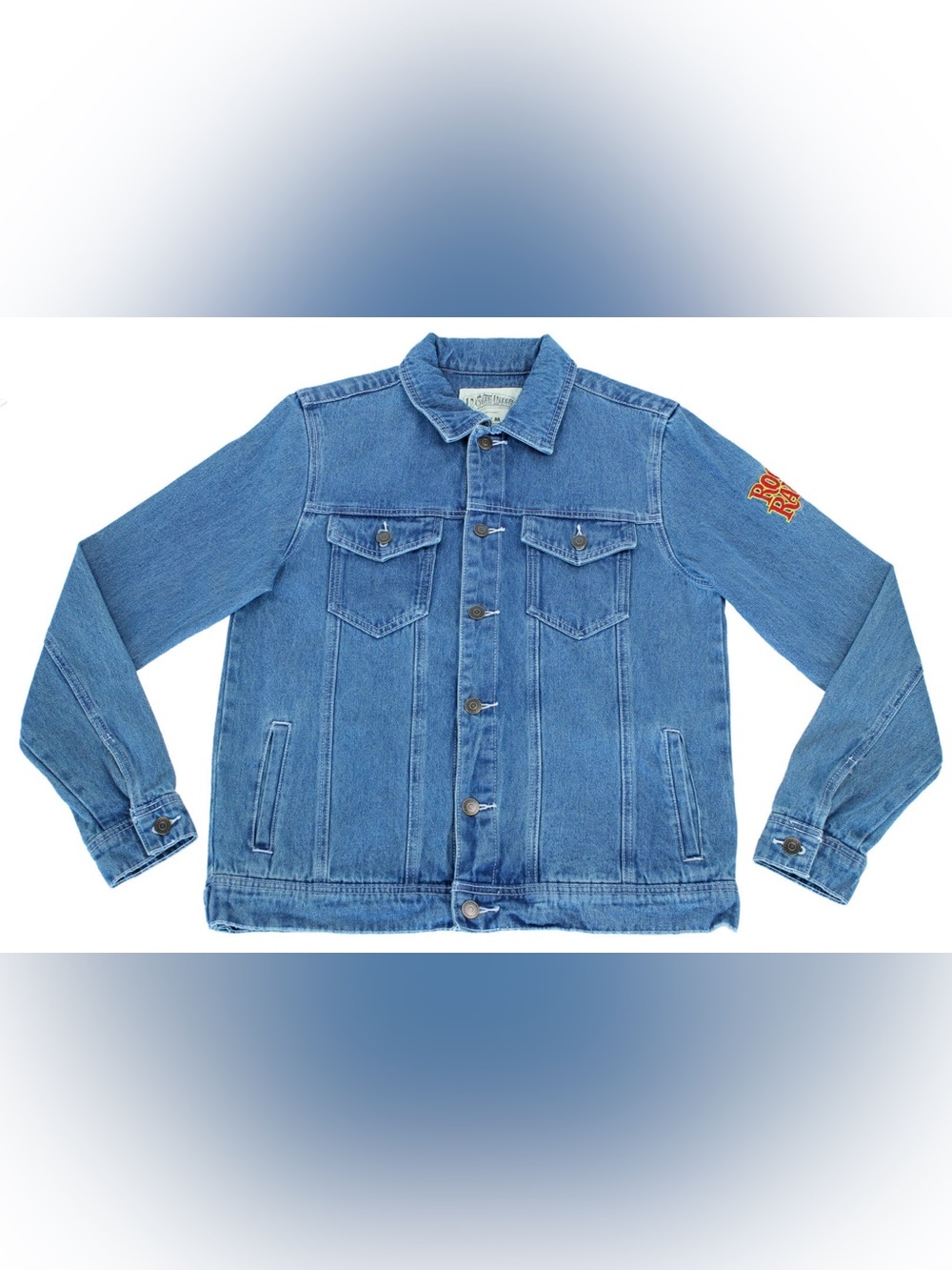 Unisex Cakeworthy Who Framed Roger Rabbit Embroidered Denim Jacket Toon Town - Picture 4 of 12